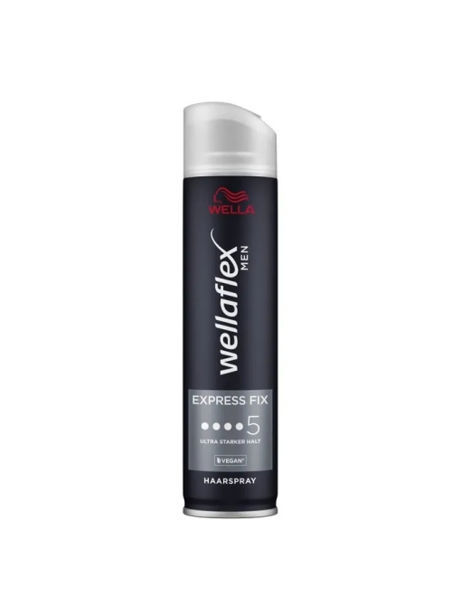 Fixativ Express Fix, putere 5, fixare ultraputernica, Wellaflex Men, 250 ml