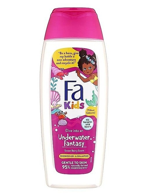 Corp | Gel de dus & sampon underwater fantasy sweet berry, fa kids schwarzkopf, 250 ml | 1001cosmetice.ro