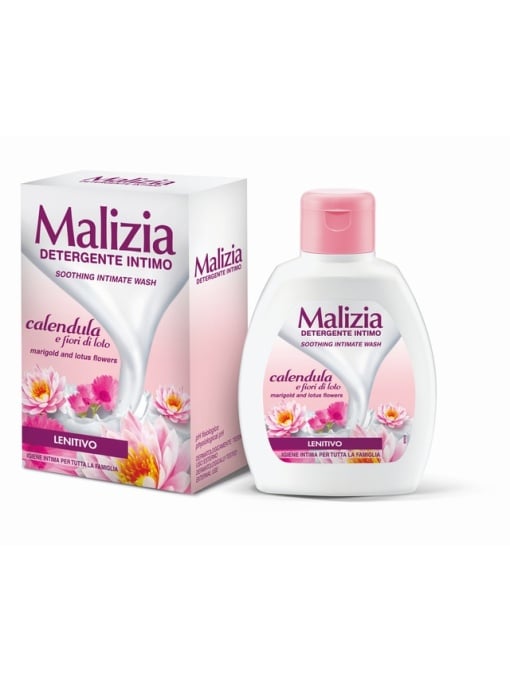 Promotii | Gel pentru igiena intima cu extract de galbenele si flori de lotus malizia, 200 ml | 1001cosmetice.ro