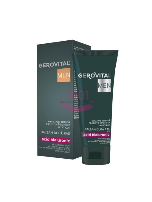 After shave, gerovital | Gerovital men acid hialuronic balsam dupa ras | 1001cosmetice.ro