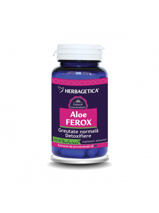 Herbagetica | Herbagetica suplimente alimentare aloe ferox 60 de capsule | 1001cosmetice.ro