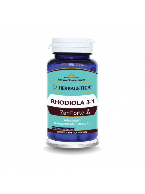 Herbagetica suplimente alimetare rhodiola 60 de capsule 1 - 1001cosmetice.ro