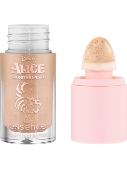 Make-up, essence | Iluminator lichid, disney alice in wonderland, 01 grin & glow, essence, 4 ml | 1001cosmetice.ro