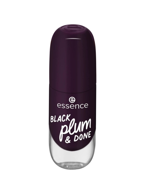 Oja &amp; tratamente | Lac de unghii gel nail colour black plum & done 84 essence 8 ml | 1001cosmetice.ro