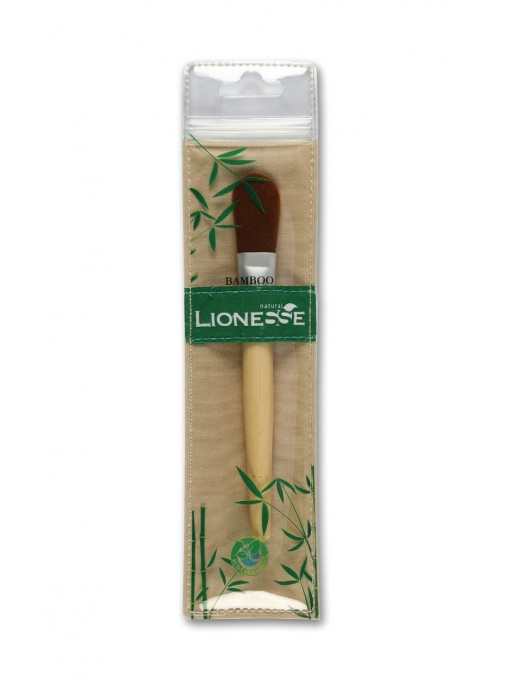 Make-up, tip accesorii makeup: pensule | Lionesse bamboo foundation brush pensula pentru fond de ten 321 | 1001cosmetice.ro