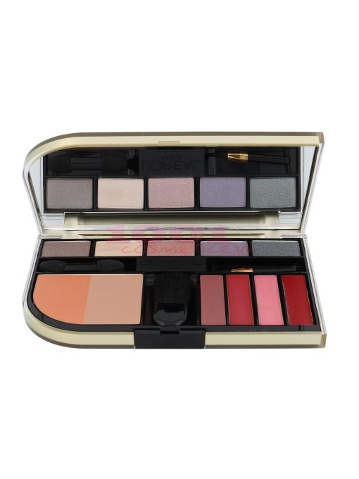 Loreal paris beauty paleta fard + blush+ lipstick set 1 - 1001cosmetice.ro