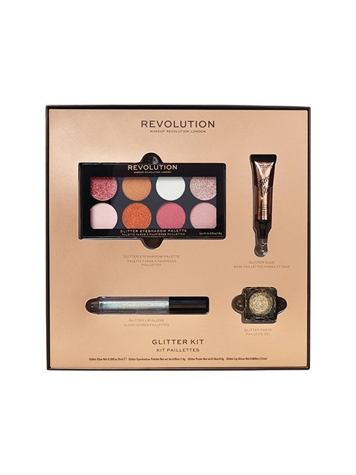 Seturi cadou dama, makeup revolution | Makeup revolution glitter kit de makeup set | 1001cosmetice.ro