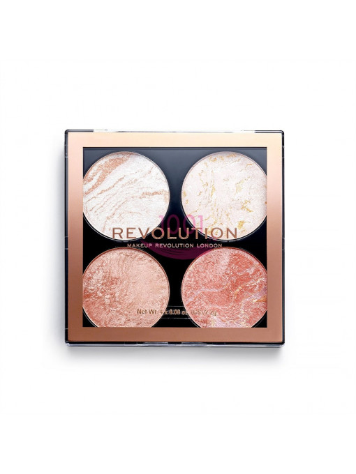 Makeup revolution highlighter and bronzer cheek kit take a breather 1 - 1001cosmetice.ro