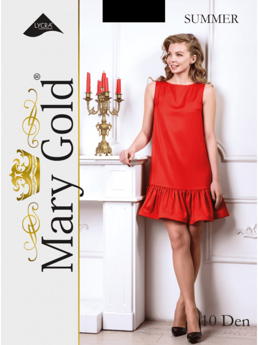 Dressuri / ciorapi dama | Mary gold summer ciorapi 10 den culoare negru | 1001cosmetice.ro