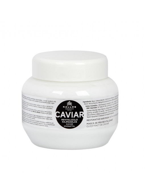 Masca regeneratoare cu Caviar Kallos, 275 ml