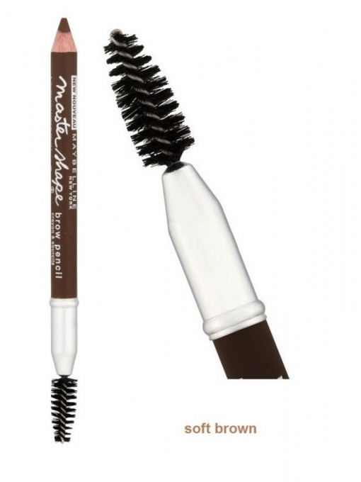 Machiaj sprancene | Maybelline master shape brow creion sprancene soft brown | 1001cosmetice.ro