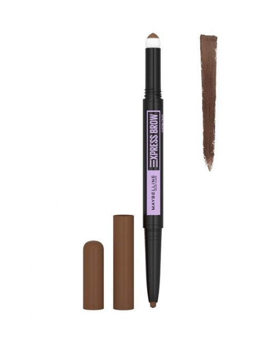 Make-up, maybelline | Maybelline xpress brow satin duo 2in1 powder/crayon brunette | 1001cosmetice.ro