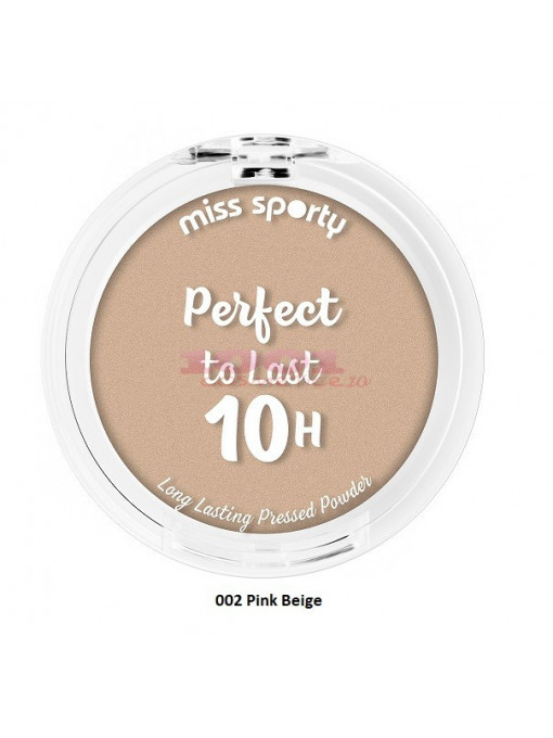 Miss sporty perfect to last 10 h pudra compacta 002 pink beige 1 - 1001cosmetice.ro