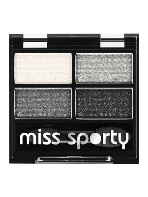 Fard de pleoape, miss sporty | Miss sporty studio colour quattro fard de pleoape smoky black 404 | 1001cosmetice.ro