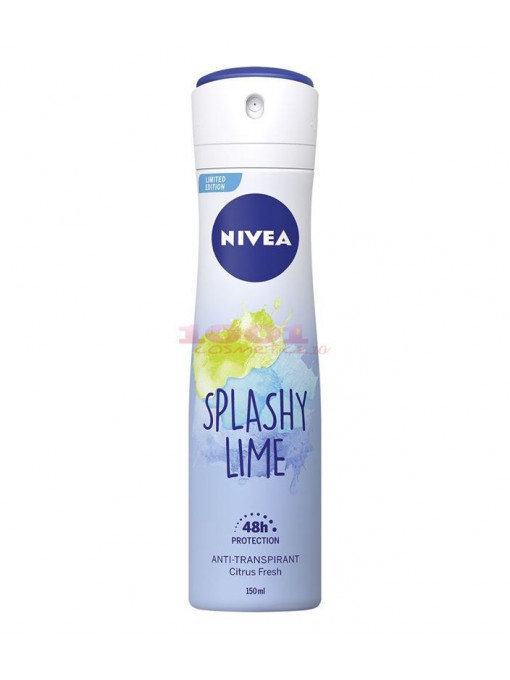 Nivea splashy lime anti-perspirant deodorant spray femei 1 - 1001cosmetice.ro