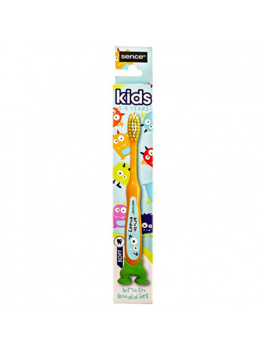 Periuta de dinti pentru copii, 3-8 ani Soft, Kids, Sence