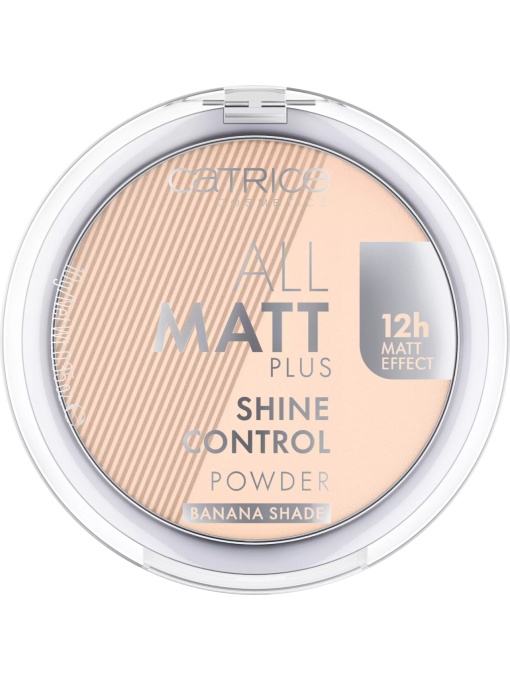 Pudra matifianta All Matt Plus Shine Control Powder Banana Bright, Catrice 002, 10 g