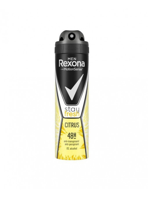 Spray &amp; stick barbati, rexona | Rexona men motionsense stay fresh citrus antiperspirant spray | 1001cosmetice.ro