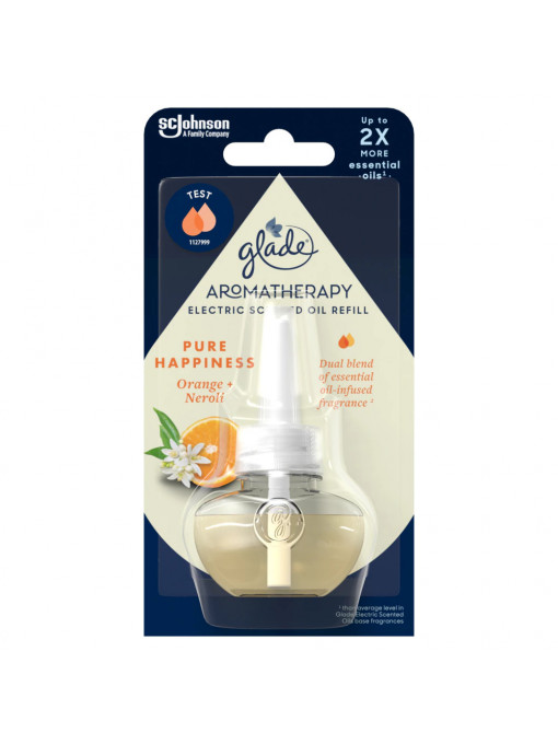 Glade | Rezerva aparat aromatherapy pure happiness orange + neroli glade, 20 ml | 1001cosmetice.ro