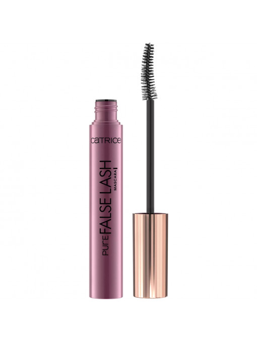 Rimel cu o perie curbată din fibre pentru alungire pure false lash mascara catrice 1 - 1001cosmetice.ro