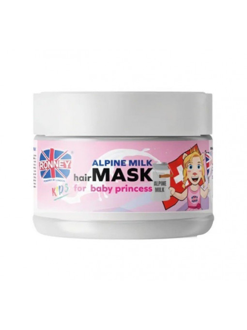 Ronney on tour to switzerland mask for baby princess masca de par pentru copii alpine milk + panthenol 1 - 1001cosmetice.ro