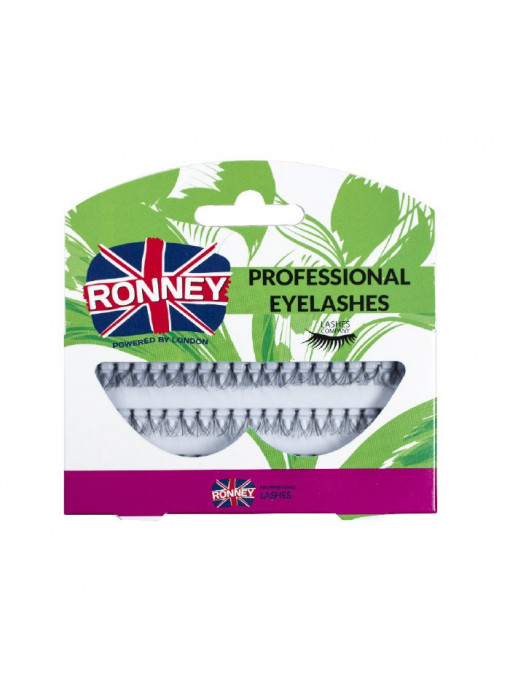 Ronney professional eyelashes gene false fir cu fir double flare medium 1 - 1001cosmetice.ro