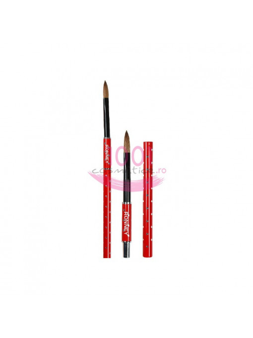 Ronney professional pensula pentru unghii cu capac rn 00442 1 - 1001cosmetice.ro