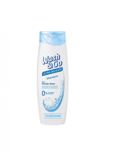 Wash & go | Sampon cu apa micelara pentru uz zilnic, wash & go, 360 ml | 1001cosmetice.ro