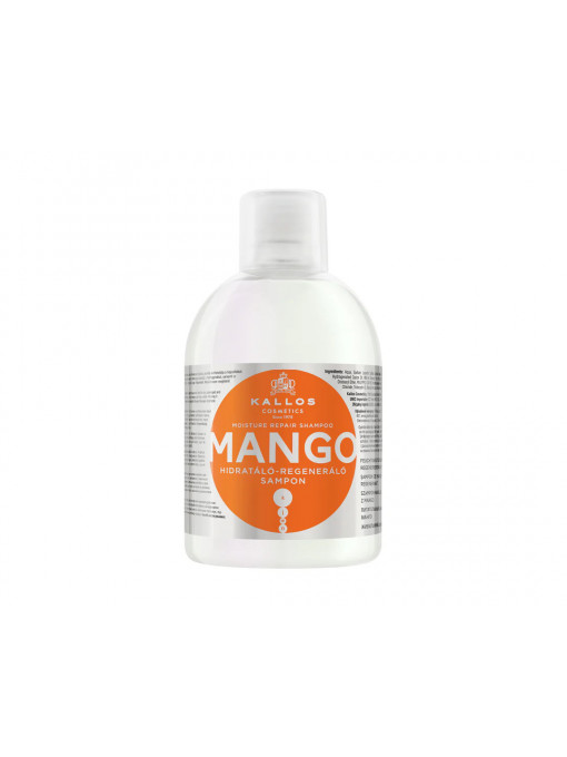 Par, kallos | Sampon regenerant hidratant pentru par mango kallos, 1000ml | 1001cosmetice.ro
