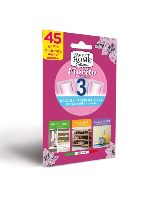 Set 3 Saculeti parfumati pentru sertare si dulapuri Sweet Home Fiorito