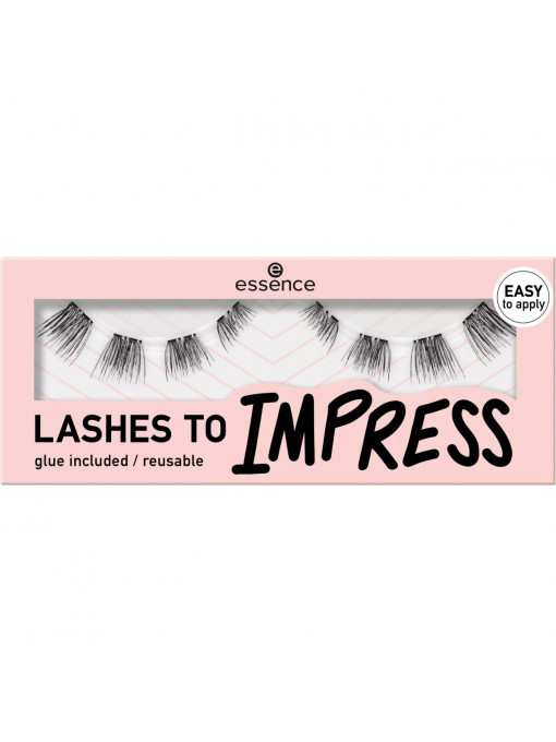 Make-up, essence | Set gene false pretaiate lashes to impress, essence, 8 bucati | 1001cosmetice.ro