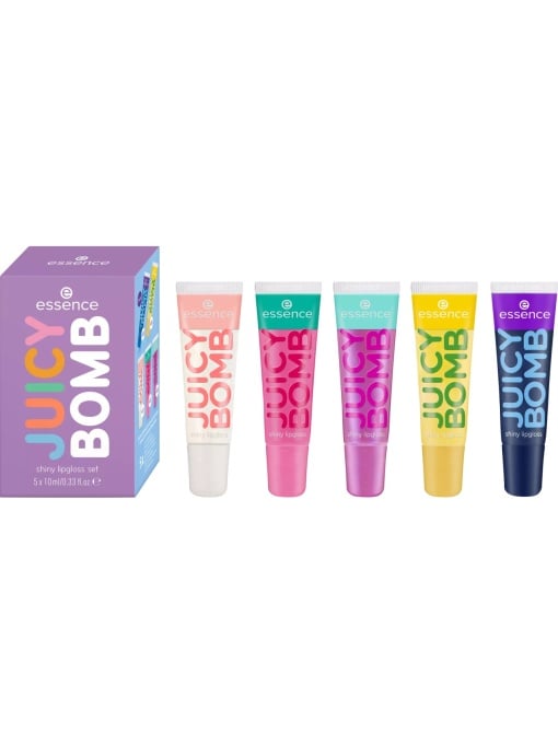 Promotii | Set luciu de buze cu cinci arome ,juicy bomb 02 , essence | 1001cosmetice.ro