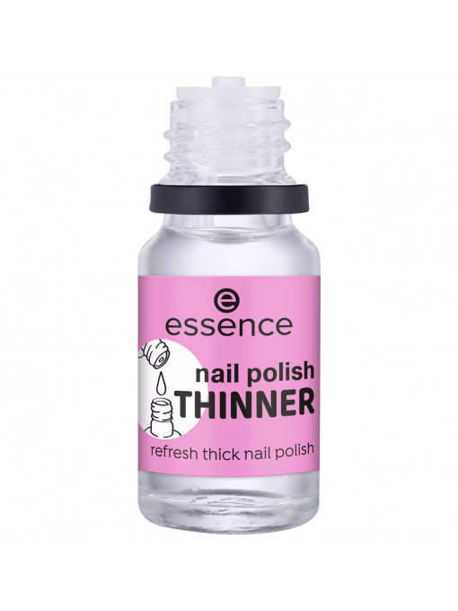 Essence | Solutie pentru subtierea lacului de unghii nail thinner essence, 10 ml | 1001cosmetice.ro
