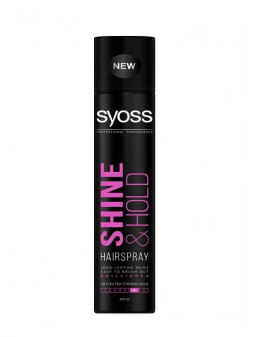 Syoss | Syoss shine & hold hair fixativ pentru par putere 4 | 1001cosmetice.ro