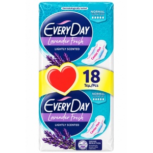 Absorbante Normal Ultra Plus, cu miros de lavanda, Every Day, 18 bucati