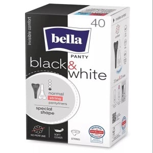 [Absorbante zilnice panty black & white fara parfum, bella, 40 bucati - 1001cosmetice.ro] [1]