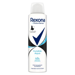Antiperspirant deodorant spray Invisible Aqua, Rexona, 150 ml