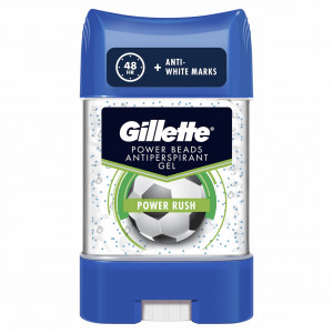 Antiperspirant Power Rush gel 48H protectie, Gillette, 75 ml