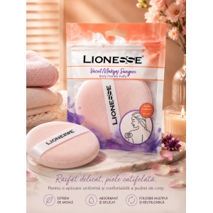 [Bureti pentru aplicarea pudrei de corp, body powder puffs, lionesse, cr-03 - 1001cosmetice.ro] [2]