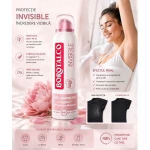 [Deodorant antiperspirant spray invisible powder scent, 0% alcool, borotalco, 150 ml - 1001cosmetice.ro] [2]
