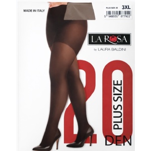 Dresuri Colectia La Rosa Plus Size, Culoarea Piciorului 20 DEN, Laura Baldini