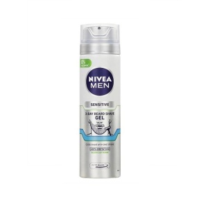 Gel de ras &amp; aparate, nivea | Gel de ras sensitive skin 3 day beard anti-iritation, nivea men, 200 ml | 1001cosmetice.ro