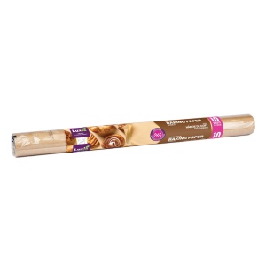 Hartie pentru copt, dublu siliconata, 10 coli de 38 x 42cm, maro, Luxia 4022