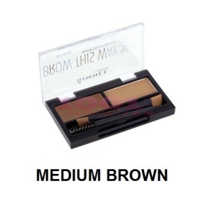 [Kit pentru sprancene, brow this way, medium brown 02, rimmel london, 2.4 g - 1001cosmetice.ro] [2]
