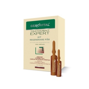 Tratament &amp; măști, gerovital | Kit tratament pentru regenerarea părului gerovital tratament expert  | 1001cosmetice.ro