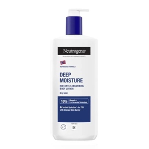 Lotiune de corp pentru piele uscata, Deep Moisture, Neutrogena, cu pompita, 400 ml