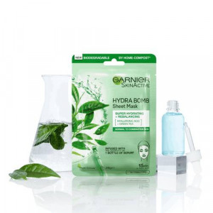 Masca servetel moisture+ cu ceai verde pentru reimprospatare, garnier skin naturals thumb 4 - 1001cosmetice.ro