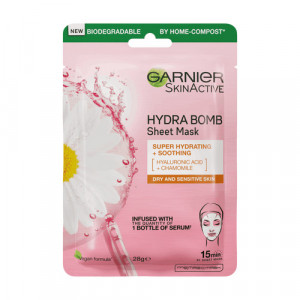 Masca servetel moisture+ cu musetel pentru calmare moisture+ garnier skin naturals thumb 1 - 1001cosmetice.ro