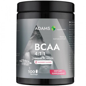 [Pudra bcaa 4:1:1 aroma zmeura adams, 400gr - 1001cosmetice.ro] [1]