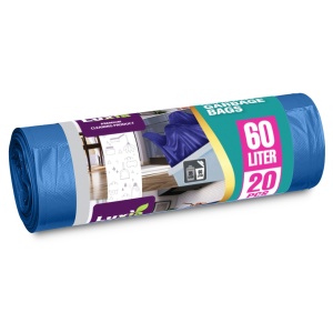 Saci menajeri Strong Mov, 60L, cu manere, 20 buc., HD-LD, 60x72 cm, Luxia 4019